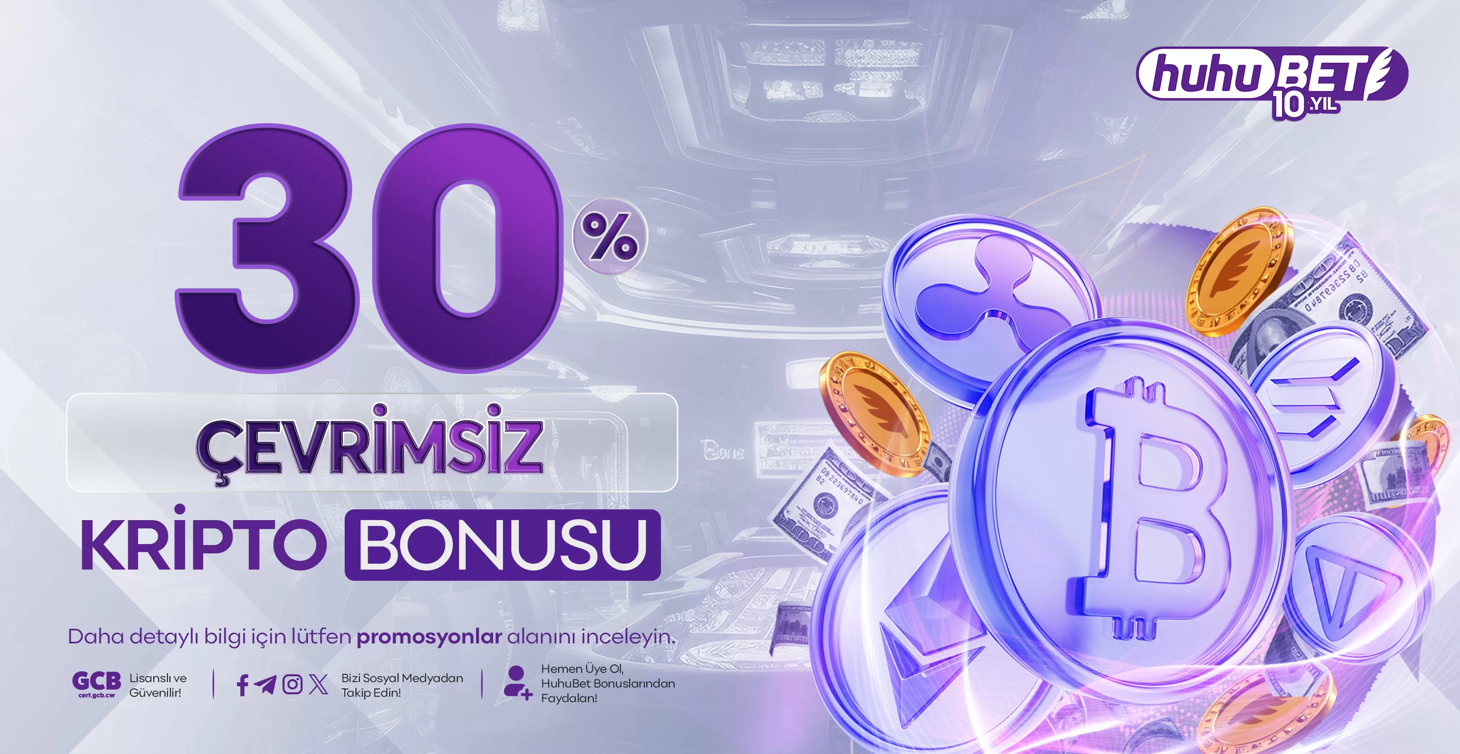 %30 çevrimsiz kripto yatırım bonusu ve free spin